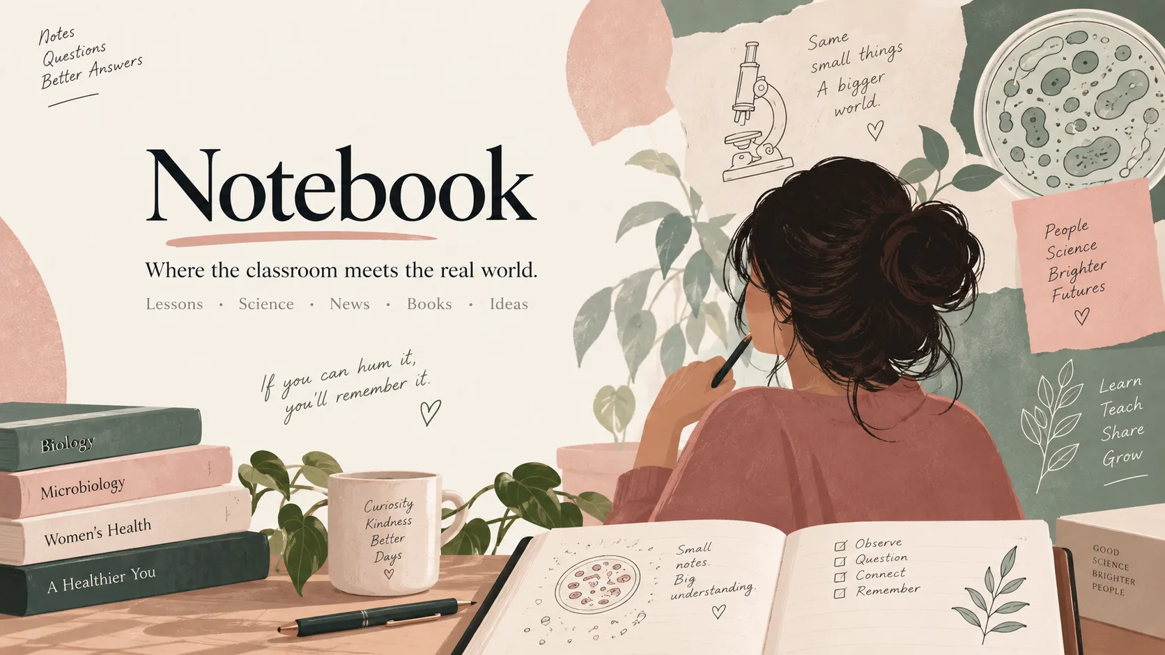 Notebook — where the classroom meets the real world