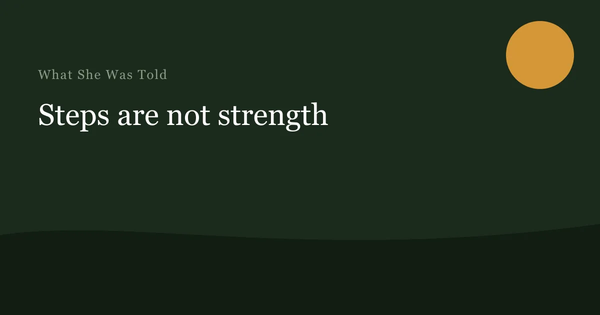 Placeholder cover for the steps and strength article — replace with real artwork